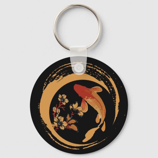 Koi Fish Zen Medical Schlüsselanhänger (Vorderseite)