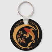 Koi Fish Zen Medical Schlüsselanhänger (Rückseite)