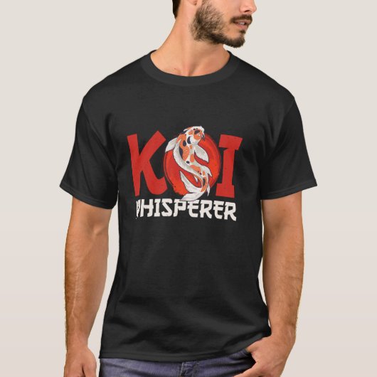 Koi-Flüsterer Japanischer Fisch T-Shirt (Vorderseite)
