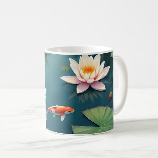 Koi Fortune Kaffeetasse (VorderseiteRechts)