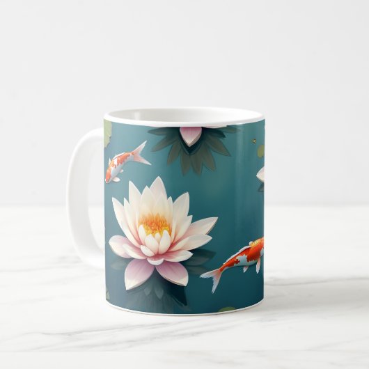 Koi Fortune Kaffeetasse (Vorderseite Links)