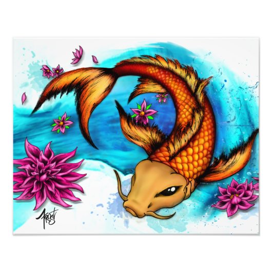 Koi Fotodruck (Vorne)