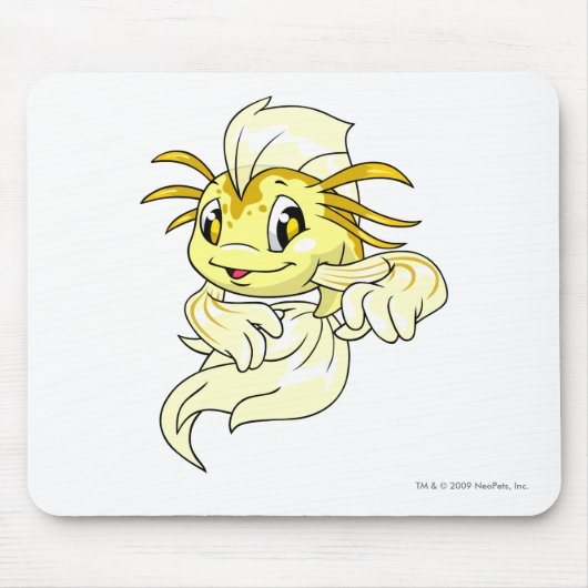 Koi Gelb Mousepad (Vorne)