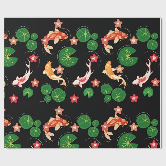 Koi Geschenkpapier (Flach)