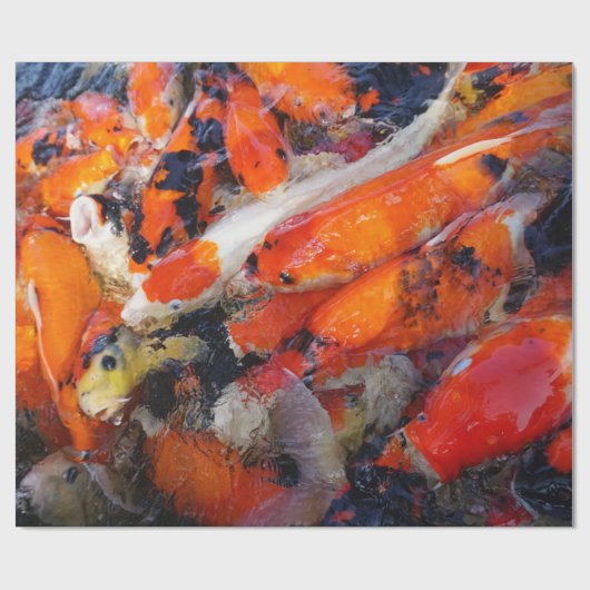 Koi Geschenkpapier (Flach)
