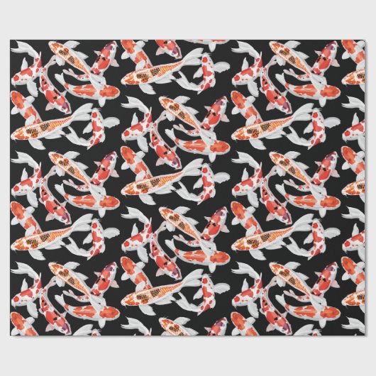 Koi Geschenkpapier (Flach)