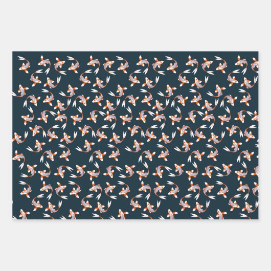 Koi Geschenkpapier Set (Vorderseite)
