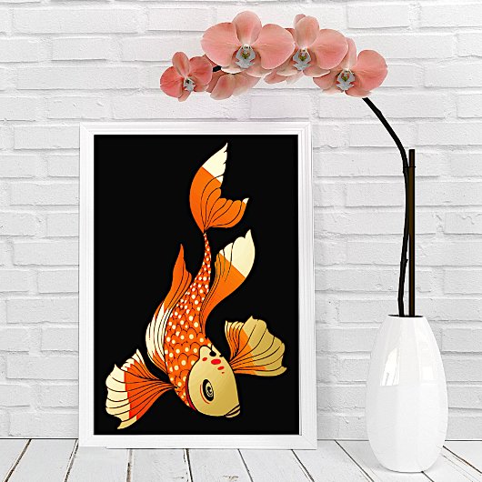 Koi Gold Fish Foliendrucke