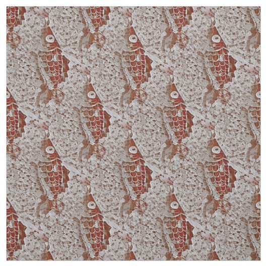 Koi Goldfish Lace Stoff (Muster)