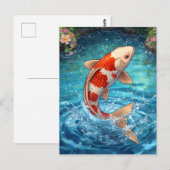 KOI GRAPICK DESIGN POSTKARTE (Vorne/Hinten)