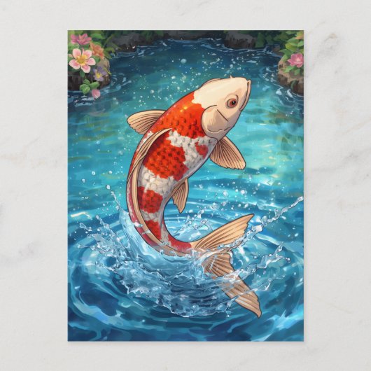 KOI GRAPICK DESIGN POSTKARTE (Vorderseite)