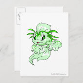 Koi Green Postkarte (Vorne/Hinten)