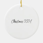 Koi Harmony: Herzgestalterische Weihnachten Keramik Ornament (Hinten)