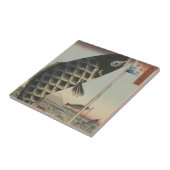 Koi Hiroshige Fish Festival Flag Fliese (Seite)