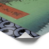 Koi Hiroshige Fish Festival Flag Poster (Ecke)