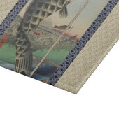 Koi Hiroshige Fish Festival Flag Schneidebrett (Ecke)