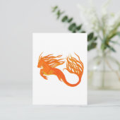 Koi Horse Orange Fire Postkarte (Stehend Vorderseite)