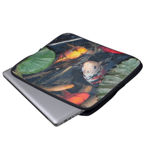 Koi Hülse Laptopschutzhülle (Vorne Knopf)