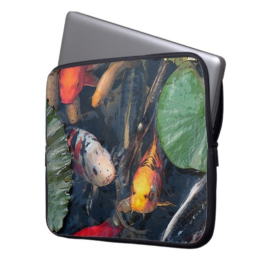 Koi Hülse Laptopschutzhülle (Vorderseite Links)