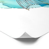 Koi im Fluss Poster (Ecke)