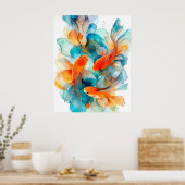 Koi im Fluss Poster (Küche)