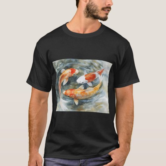 Koi im Teich T-Shirt (Vorderseite)