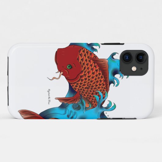 Koi im Wasser Case-Mate iPhone Hülle (Rückseite (Horizontal))