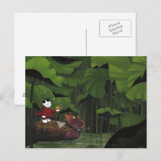 Koi Jäger Postkarte (Vorne/Hinten)