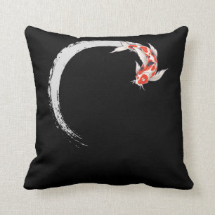 Koi Japanese Enso Circle Carp Fish Kissen
