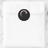 Koi Japanese Enso Circle Carp Fish Runder Aufkleber (Tasche)