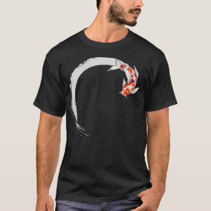 Koi Japanese Enso Circle Carp Fish T-Shirt