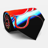 Koi japanische Art Krawatte (Gerollt)