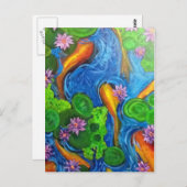Koi Joy II Postcard Postkarte (Vorne/Hinten)