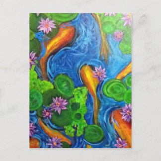 Koi Joy II Postcard Postkarte