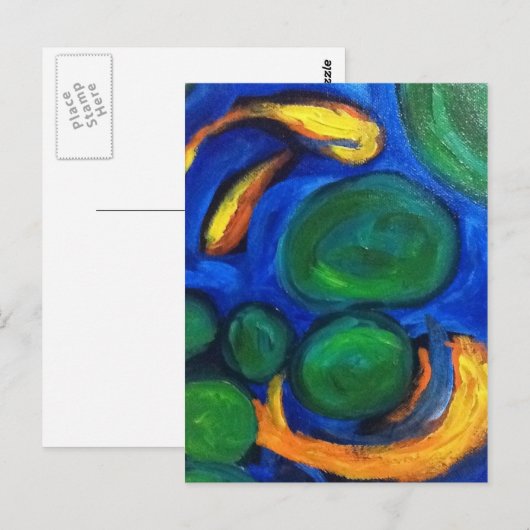 Koi Joy Postcard Postkarte (Vorne/Hinten)