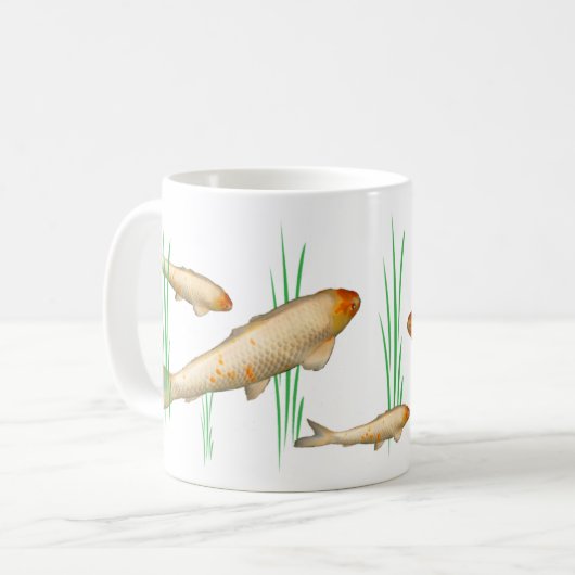 Koi Kaffeetasse (Vorderseite Links)