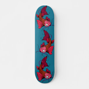 Koi Karper Fisch Tattoo Design Skateboard