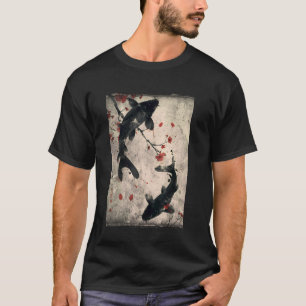 Koi Karpfen Fisch Japan Kunst Kirsche Nishikigoi G T-Shirt