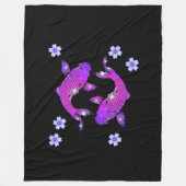 Koi-Karpfen Fleecedecke (Vorderseite)