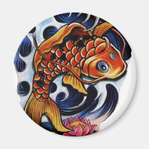koi Karpfen lilly Magnet