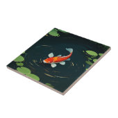 Koi-Karpfen-Lotus-Teich Serenität Fliese (Seite)