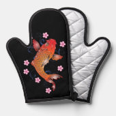 Koi-Karpfen Ofenhandschuh (Vorderseite/Rückseite)