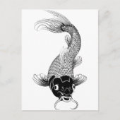 Koi-Karpfen Postkarte (Vorderseite)