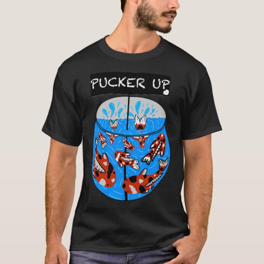 Koi-Karpfen schmollen T-Shirt (Vorderseite)