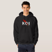 Koi-Karpfen-Teichbesitzer Fischpfleger Hoodie (Vorne ganz)