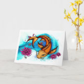 Koi Karte (Gelbe Blume)