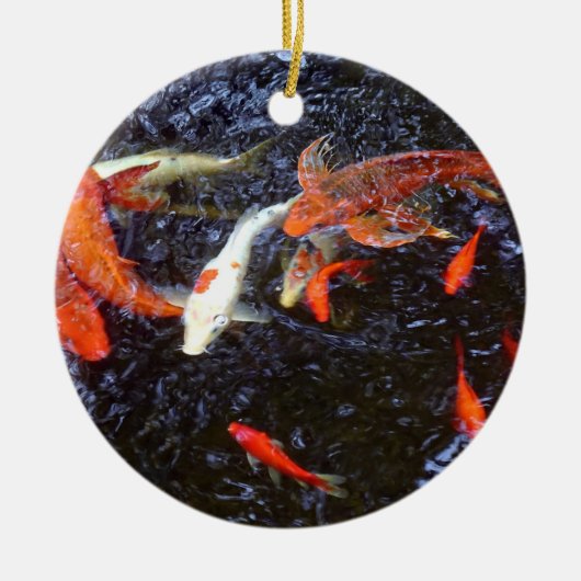 Koi Keramik Ornament (Vorne)