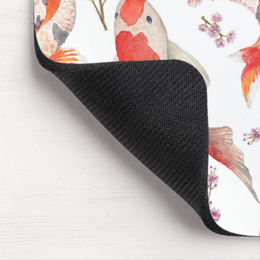Koi Kirschblüten-Muster Mousepad (Ecke)