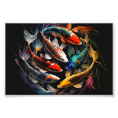 Koi, Koi Fish, Art Print, Poster (Vorne)