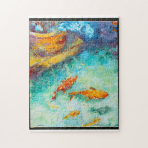 Koi Kunstpuzzlespiel Puzzle